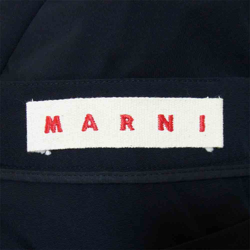 MARNI マルニ F13GOMAN03A00TP303-00N9 国内正規品 パネル切替 フレア スカート ブラック系 40【中古】