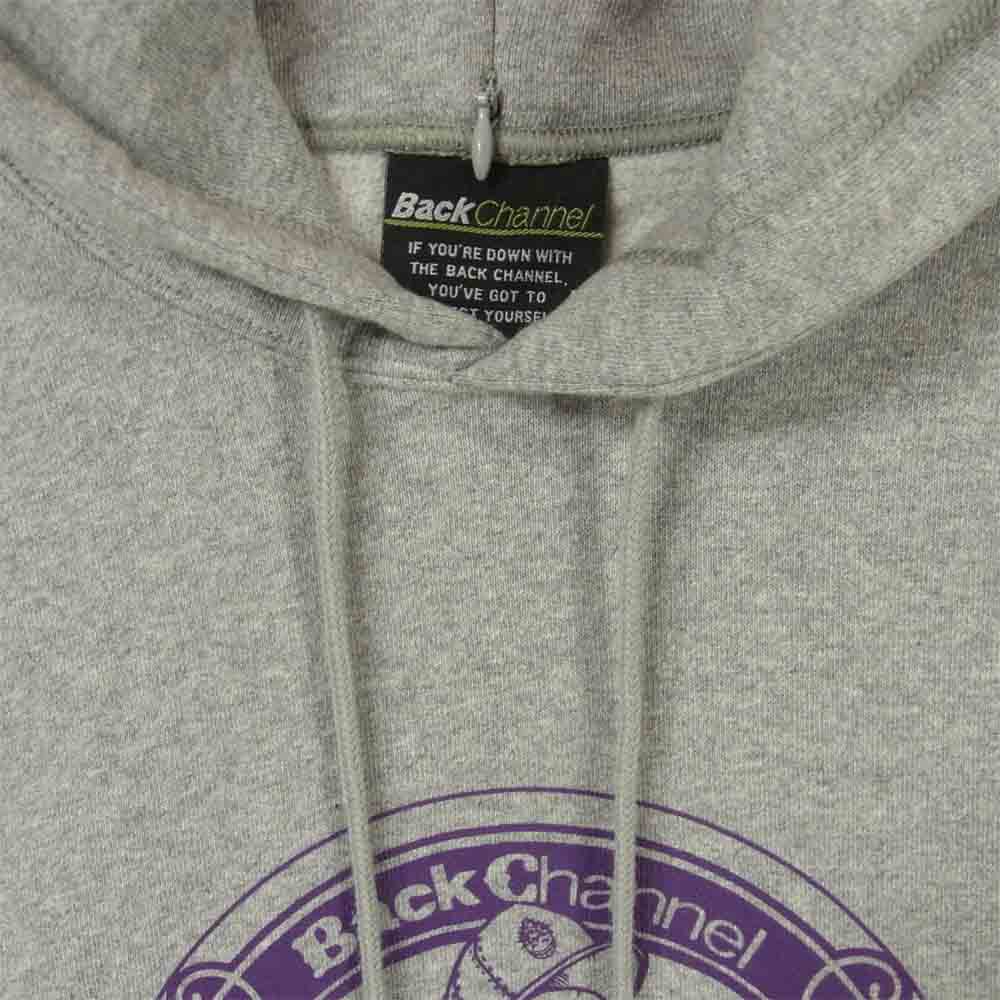 Back Channel バックチャンネル PRILLMAL プライマル  PULLOVER PARKA プルオーバー パーカー グレー系 L【美品】【中古】
