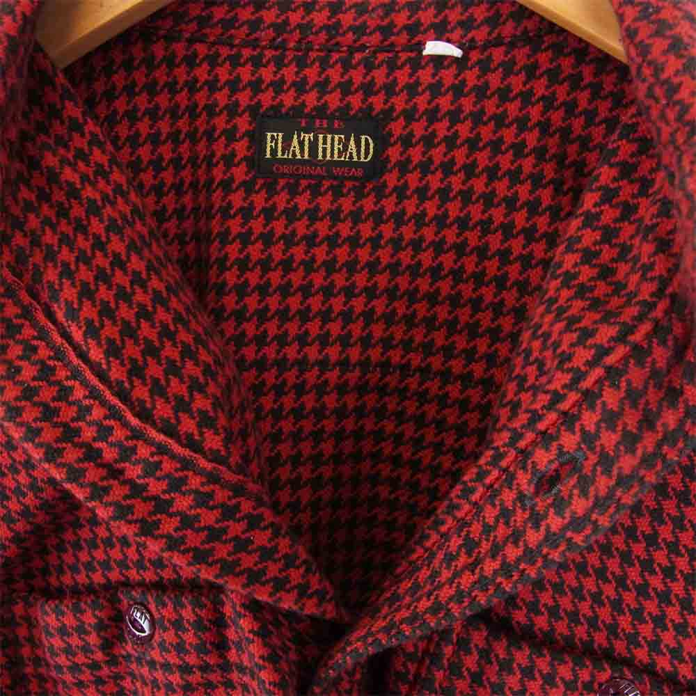 THE FLAT HEAD ザフラットヘッド FNW-73W レッド ブラック フランネル ウエスタン シャツ レッド系 ブラック系 38【中古】