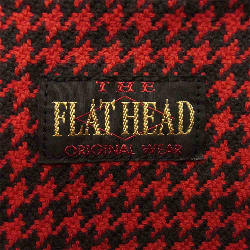 THE FLAT HEAD ザフラットヘッド FNW-73W レッド ブラック フランネル ウエスタン シャツ レッド系 ブラック系 38【中古】
