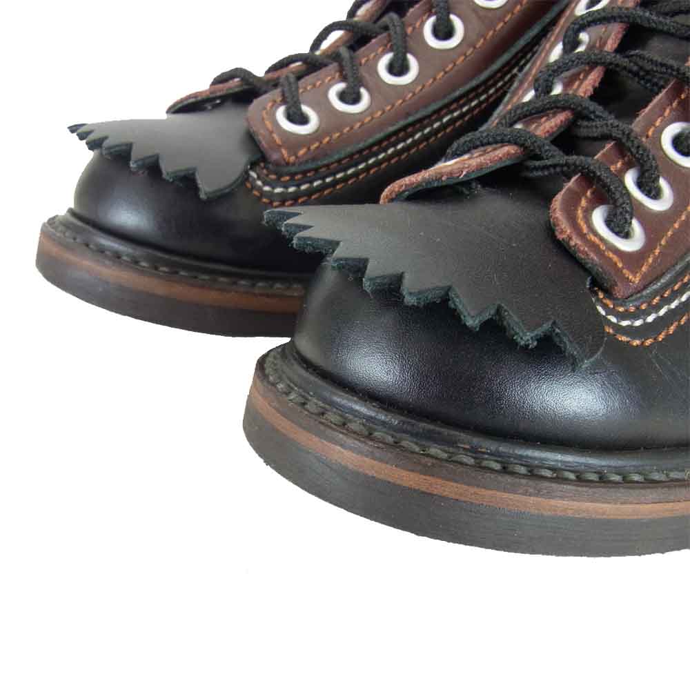 LONE WOLF ロンウルフ F01615 CAT'S PAW SOLE WORK BOOTS CARPENTER キャッツポウソール  ブラック系 ブラウン系 8【中古】