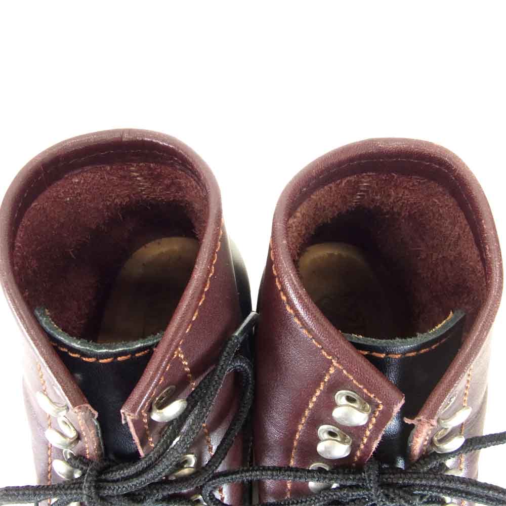 LONE WOLF ロンウルフ F01615 CAT'S PAW SOLE WORK BOOTS CARPENTER キャッツポウソール  ブラック系 ブラウン系 8【中古】