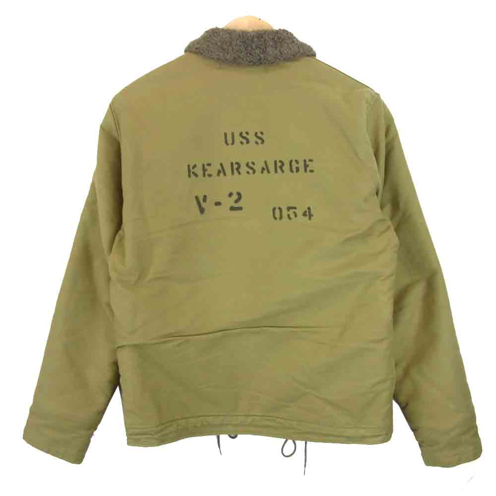 Buzz Rickson's バズリクソンズ 22036 N-1 タンカースジャケット カスタムワッペン付 ライトブラウン系 M【中古】