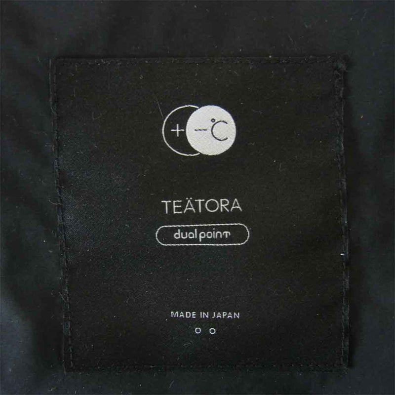 TEATORA テアトラ 20AW TT-102-DP Device Coat dual point デバイスコート デュアルポイント ブラック系 2【美品】【中古】