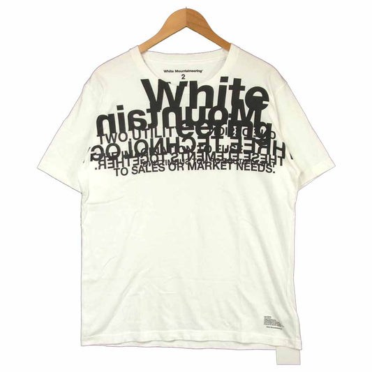 WHITE MOUNTAINEERING ホワイトマウンテニアリング WM2071523 LOGO LAYERED PRINTED T-SHIRT レイヤード プリント 半袖 Tシャツ ホワイト系 2【新古品】【未使用】【中古】