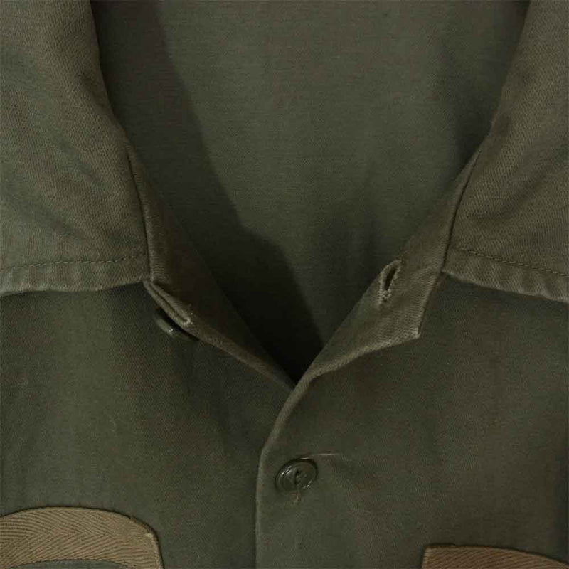 uniform experiment ユニフォームエクスペリメント UE-202009 uniform experiment MIL DOUBLE POCKET SHIRT カーキ系 サイズ表記無【中古】