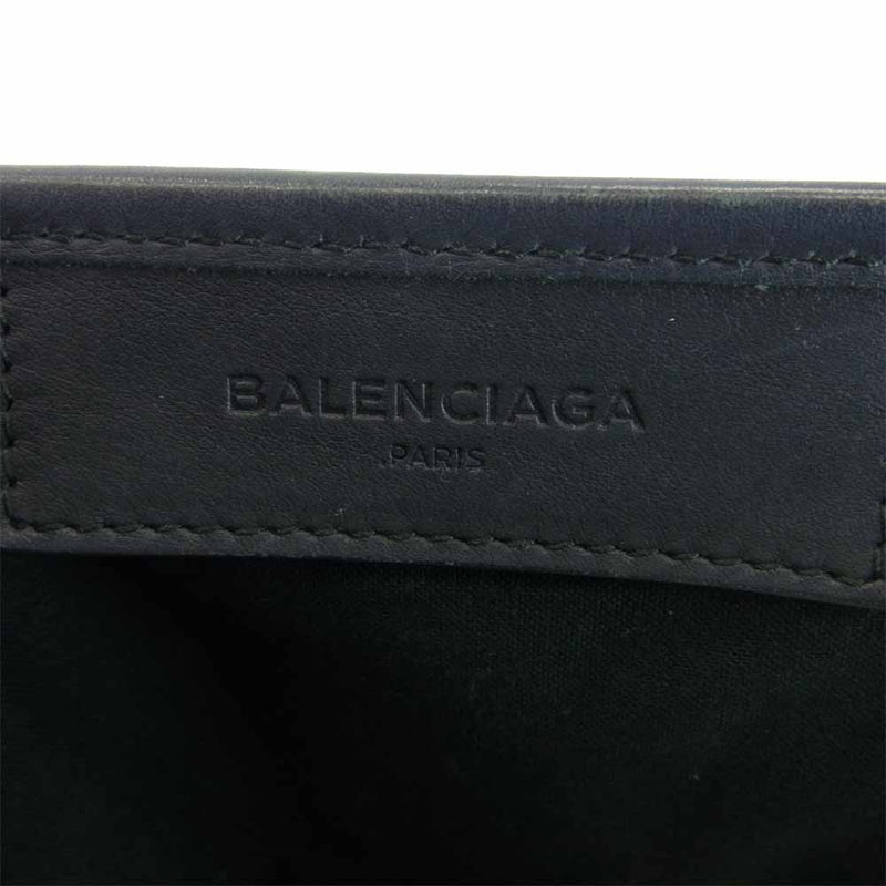 BALENCIAGA バレンシアガ 339933 CABAS カバ トート バッグ Sサイズ ブラック系【中古】