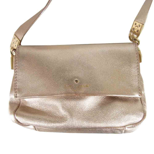 Kate Spade ケイトスペード LIVE COLORFULLY ショルダーバッグ ピンクゴールド系【中古】