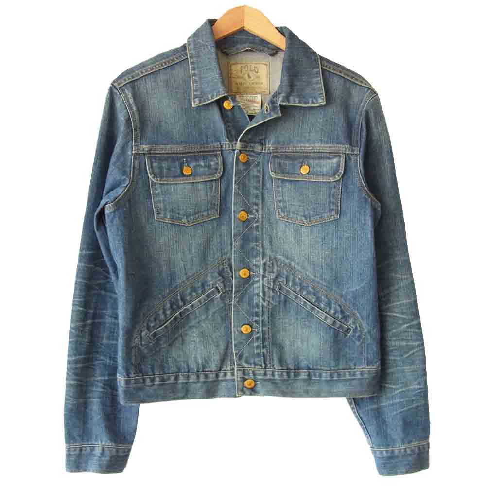 POLO RALPH LAUREN ポロ・ラルフローレン 41381 コットン デニム ジャケット  インディゴブルー系 M【中古】