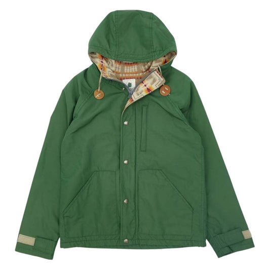 SIERRA DESIGNS シエラデザイン 7260 PENDLETON ペンドルトン USA製 裏地オルテガ マウンテンパーカー ジャケット グリーン系 S【美品】【中古】