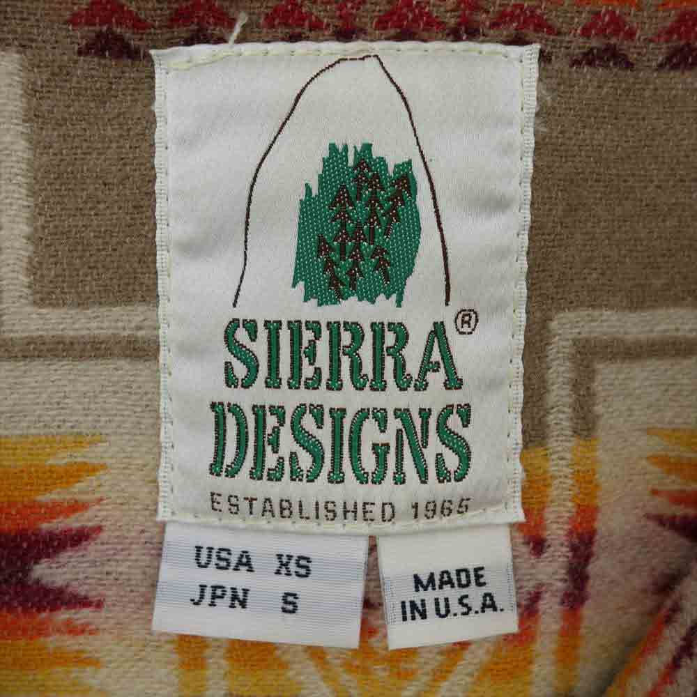 SIERRA DESIGNS シエラデザイン 7260 PENDLETON ペンドルトン USA製 裏地オルテガ マウンテンパーカー ジャケット グリーン系 S【美品】【中古】