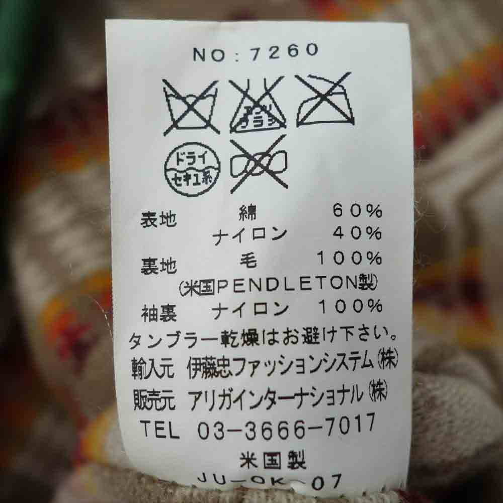 SIERRA DESIGNS シエラデザイン 7260 PENDLETON ペンドルトン USA製 裏地オルテガ マウンテンパーカー ジャケット グリーン系 S【美品】【中古】