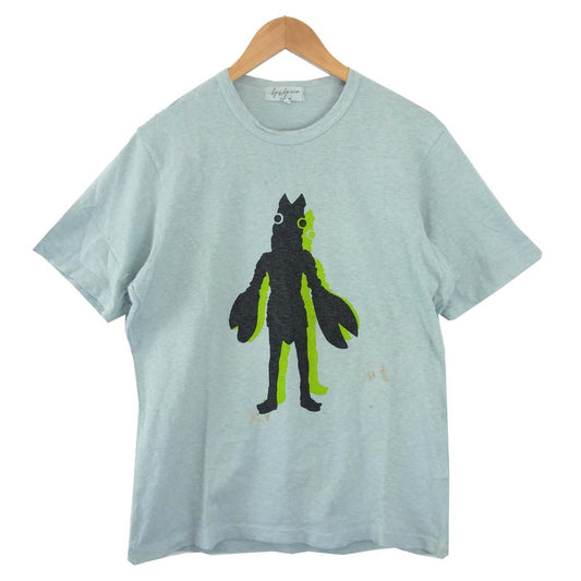 Yohji Yamamoto ヨウジヤマモト 円谷プロ バルタン聖人 Tシャツ ライトブルー系 3【中古】