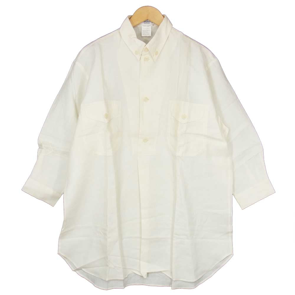 Yohji Yamamoto ヨウジヤマモト 丸ロゴ 初期タグ 80s シャツ オフホワイト系 M【中古】