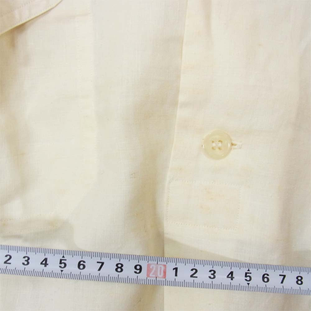 Yohji Yamamoto ヨウジヤマモト 丸ロゴ 初期タグ 80s シャツ オフホワイト系 M【中古】