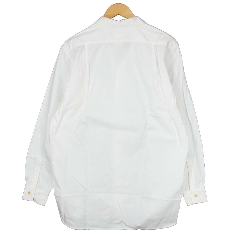 Yohji Yamamoto ヨウジヤマモト 丸ロゴ 初期タグ 80s 猫目 ボタン シャツ ホワイト系 M【中古】