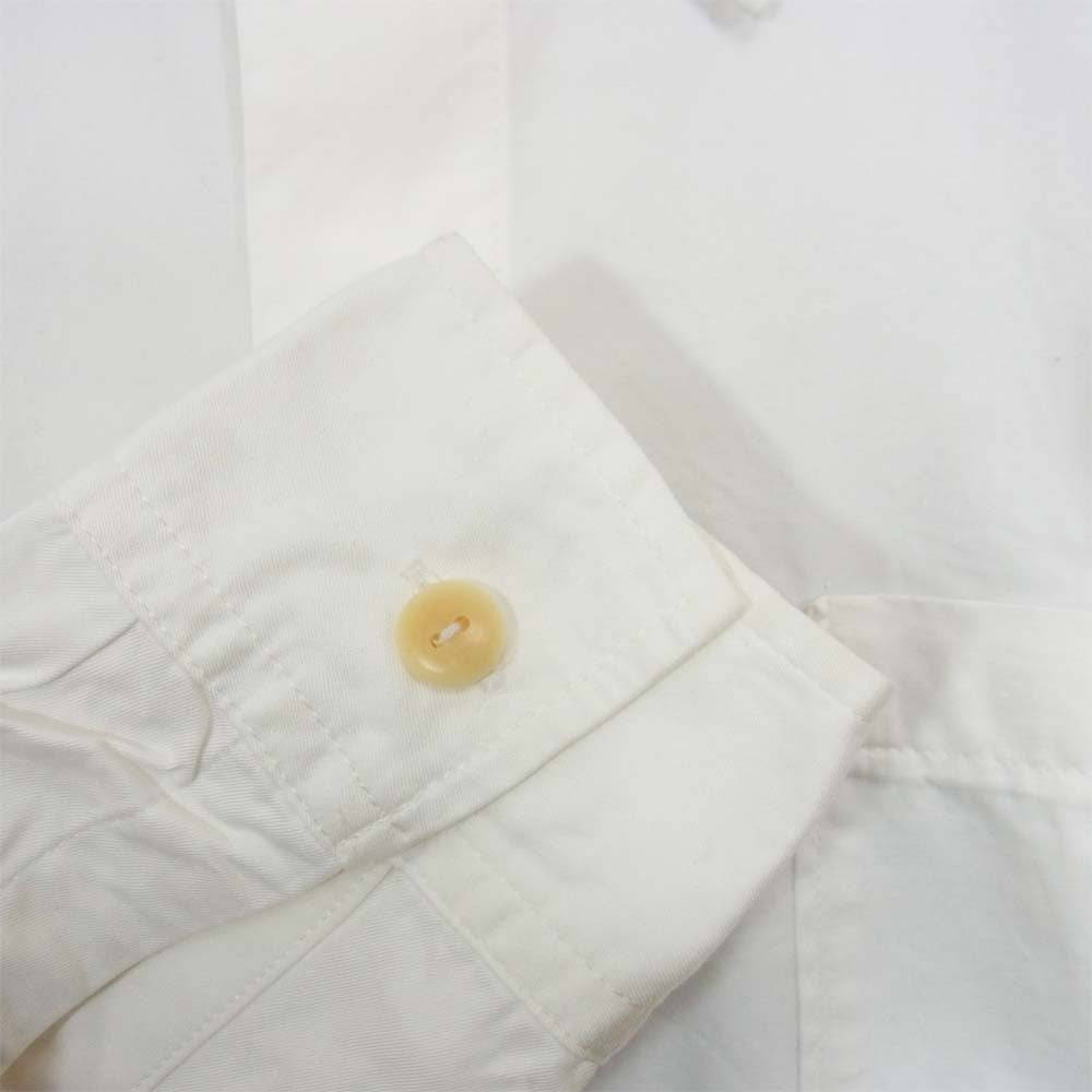 Yohji Yamamoto ヨウジヤマモト 丸ロゴ 初期タグ 80s 猫目 ボタン シャツ ホワイト系 M【中古】