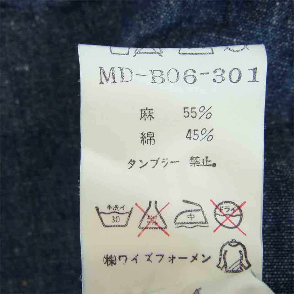 Yohji Yamamoto ヨウジヤマモト Ys formen デニム シャツ インディゴブルー系【中古】