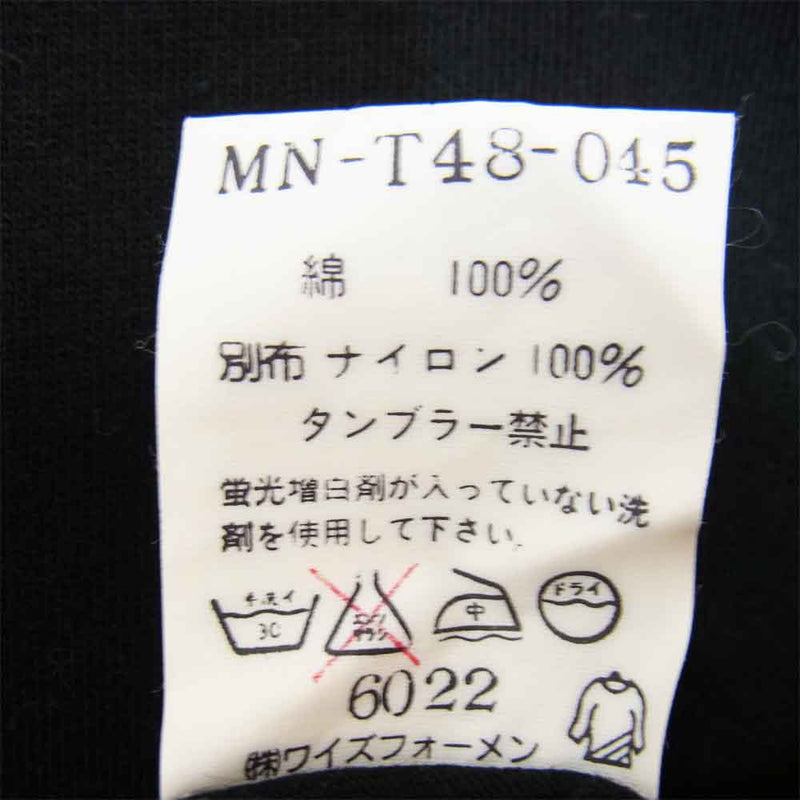 Yohji Yamamoto ヨウジヤマモト Ys formen 半袖 Tシャツ ブラック系【中古】