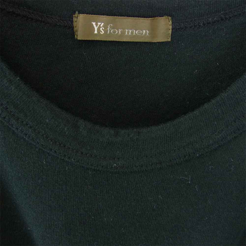 Yohji Yamamoto ヨウジヤマモト Ys formen 半袖 Tシャツ ブラック系【中古】