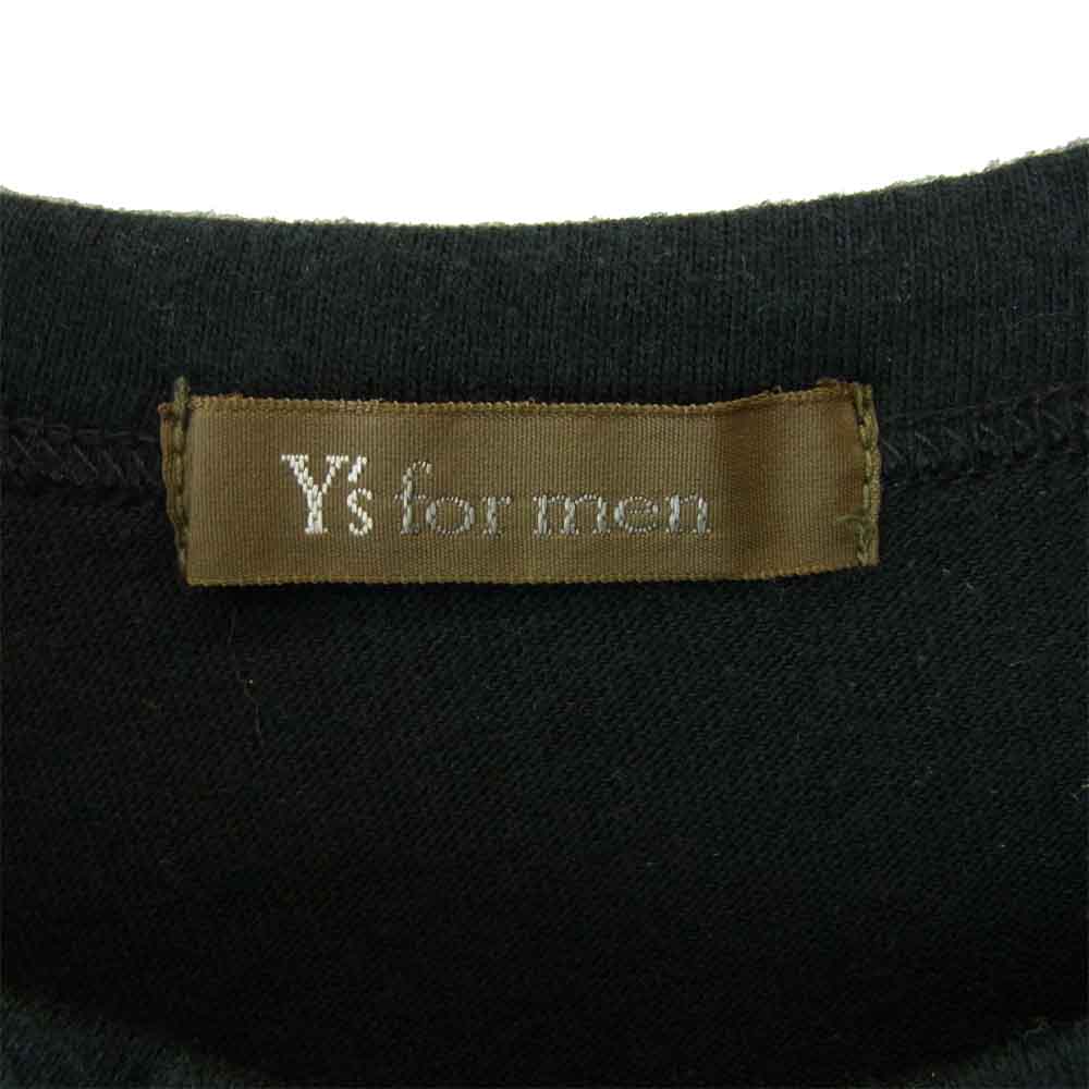 Yohji Yamamoto ヨウジヤマモト Ys formen 半袖 Tシャツ ブラック系【中古】