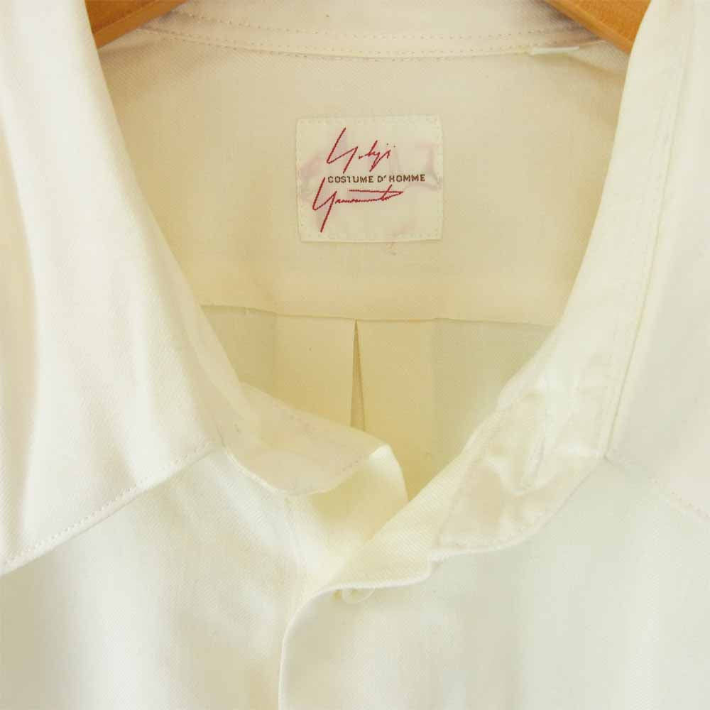 Yohji Yamamoto ヨウジヤマモト COSTUMED HOMME コスチュームド オム シャツ オフホワイト系 M【中古】