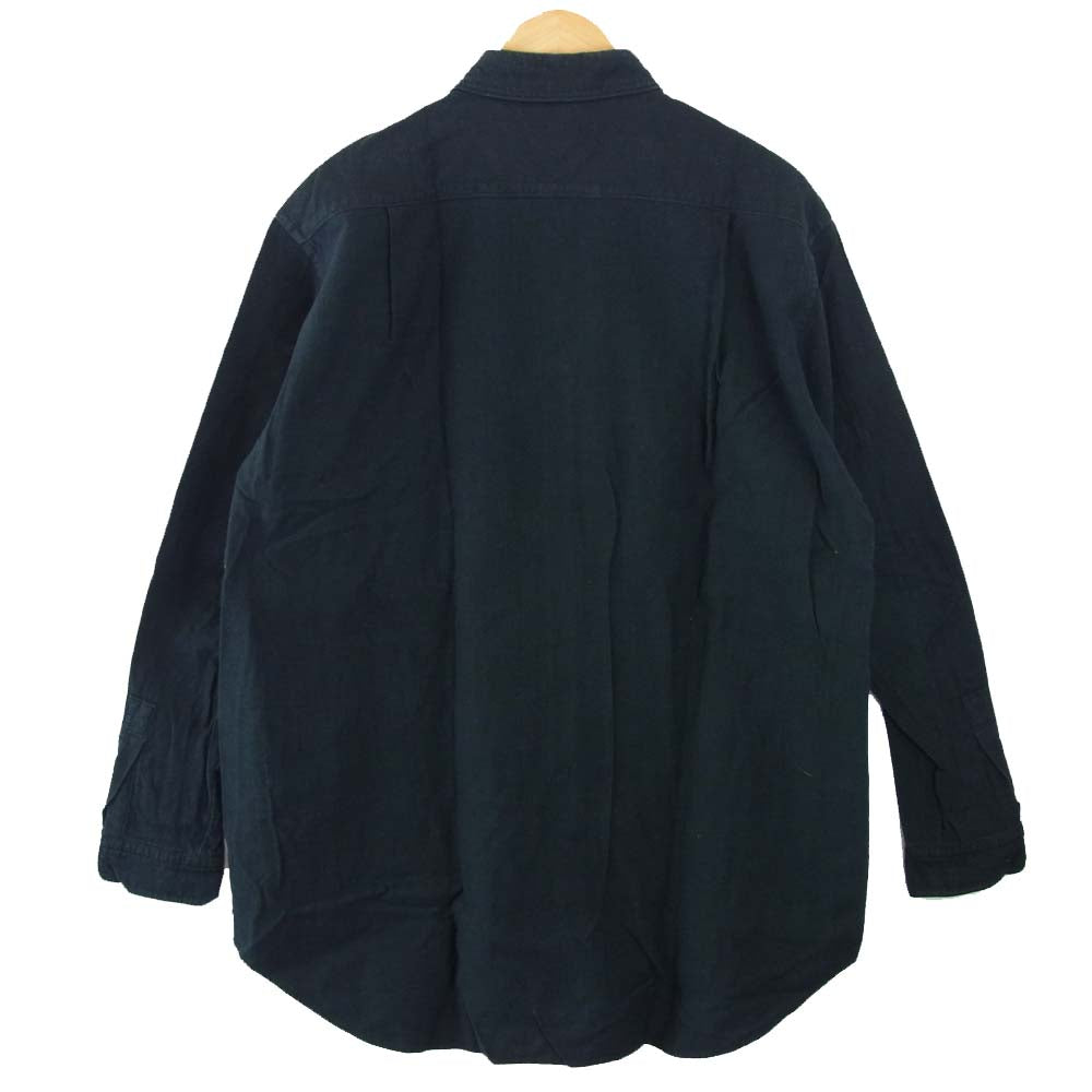 Yohji Yamamoto ヨウジヤマモト Ys formen コットン シャツ ブラック系 ブラック系 M【中古】