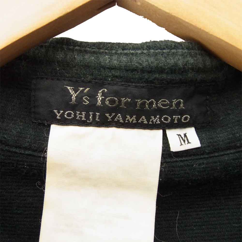Yohji Yamamoto ヨウジヤマモト Ys formen コットン シャツ ブラック系 ブラック系 M【中古】