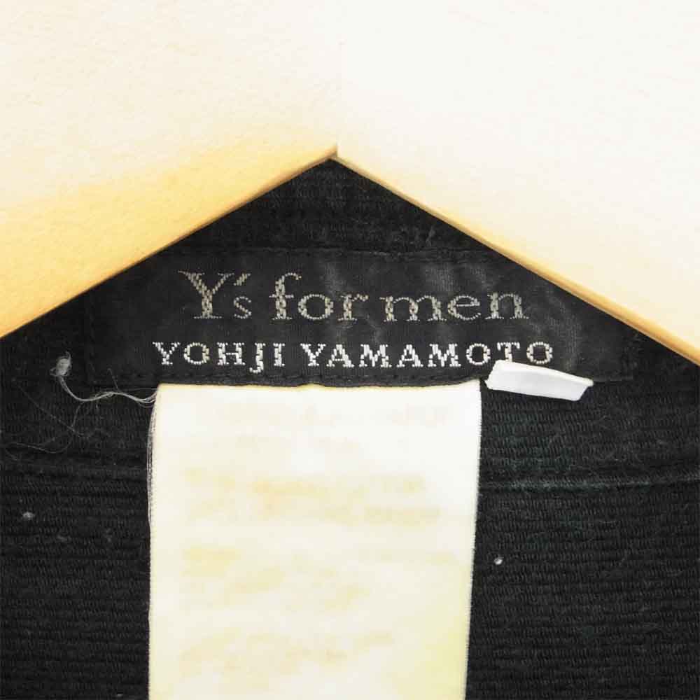 Yohji Yamamoto ヨウジヤマモト Ys formen コットン シャツ ブラック系 ブラック系 M【中古】