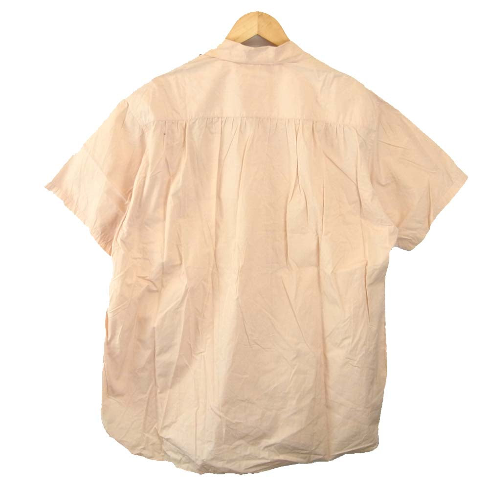 Yohji Yamamoto ヨウジヤマモト 丸ロゴ 初期タグ 80s オープンカラー シャツ ピンク系【中古】