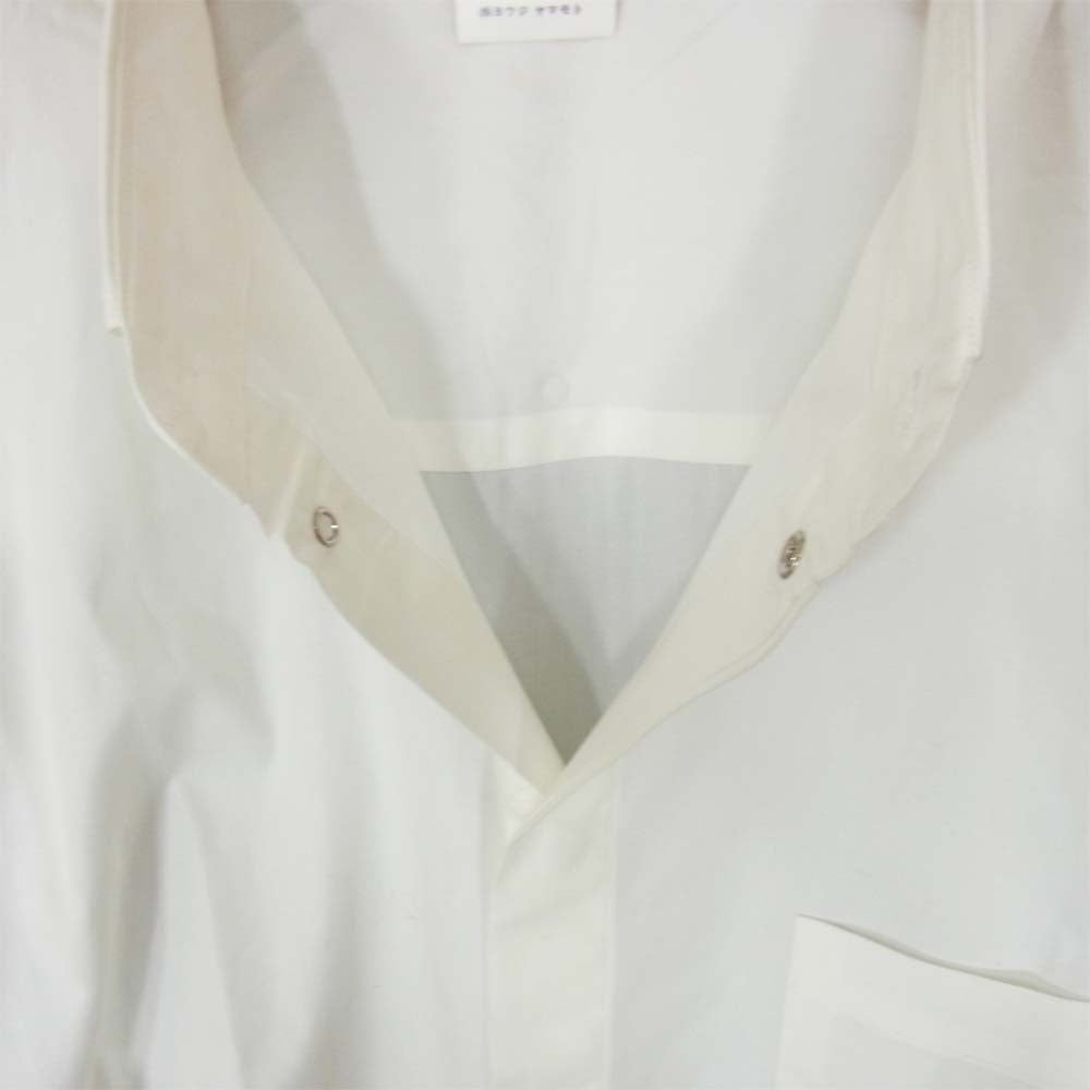 Yohji Yamamoto ヨウジヤマモト 丸ロゴ 初期タグ 80s シャツ ホワイト系 M【中古】