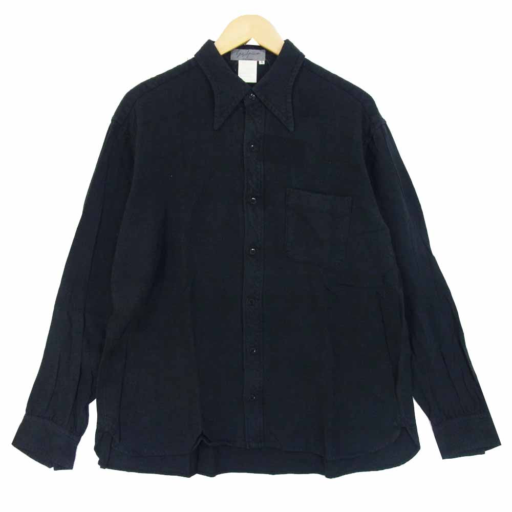 Yohji Yamamoto ヨウジヤマモト レーヨン ブラック シャツ ブラック系 ブラック系 M【中古】