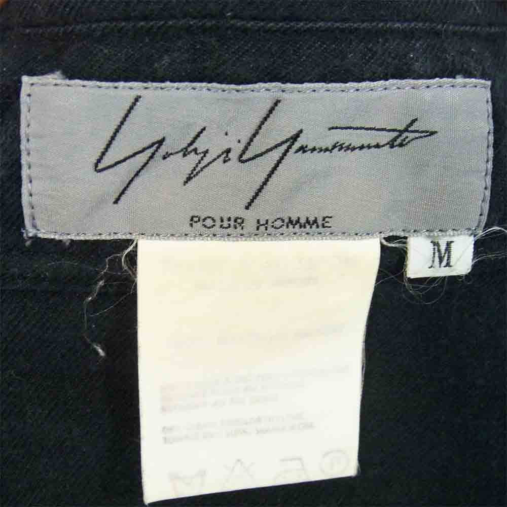 Yohji Yamamoto ヨウジヤマモト レーヨン ブラック シャツ ブラック系 ブラック系 M【中古】