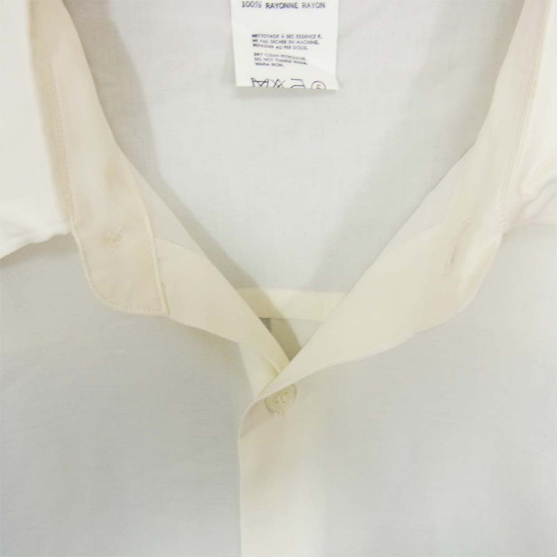 Yohji Yamamoto ヨウジヤマモト 丸ロゴ 初期タグ 80s シャツ オフホワイト系 M【中古】