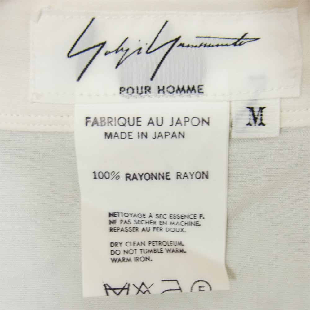 Yohji Yamamoto ヨウジヤマモト 丸ロゴ 初期タグ 80s シャツ オフホワイト系 M【中古】