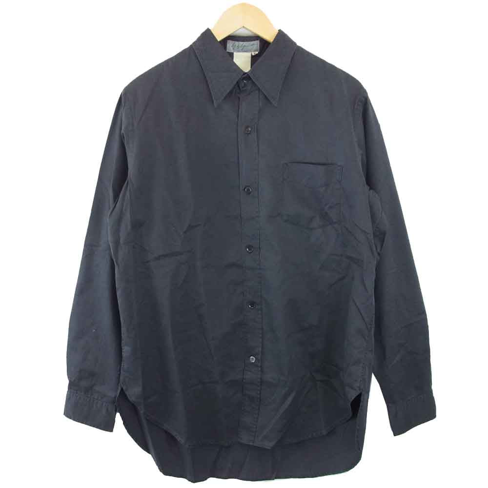 Yohji Yamamoto ヨウジヤマモト レギュラー ブラック シャツ チャコール系 M【中古】