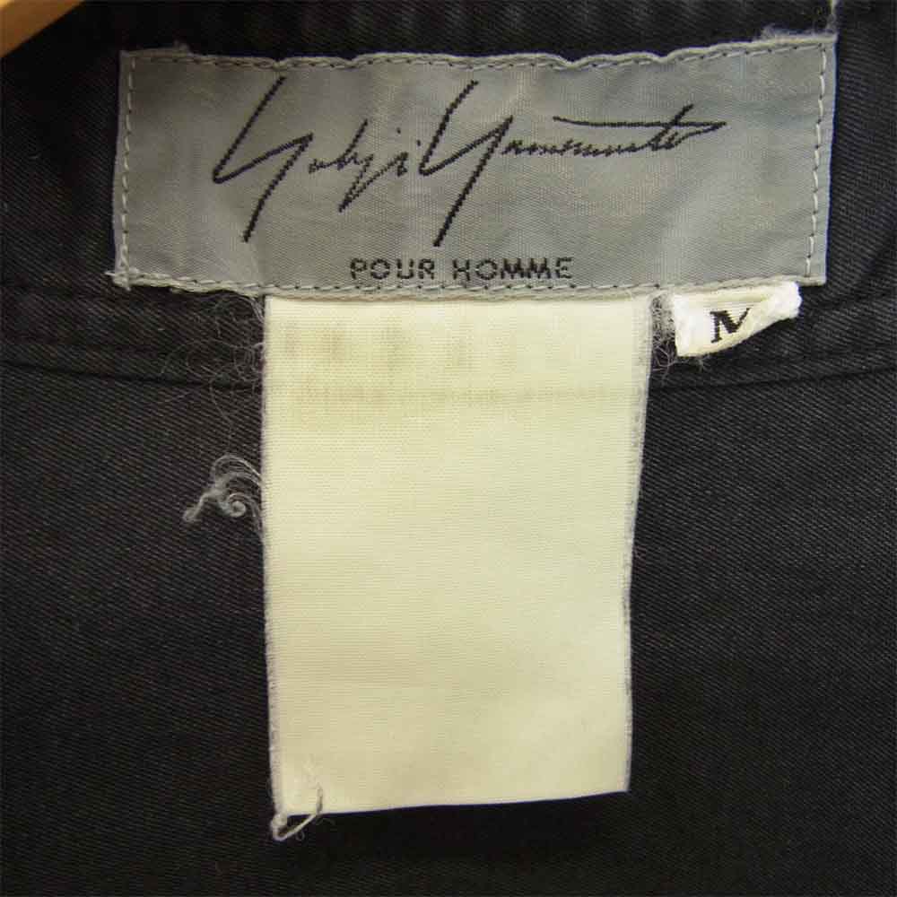 Yohji Yamamoto ヨウジヤマモト レギュラー ブラック シャツ チャコール系 M【中古】