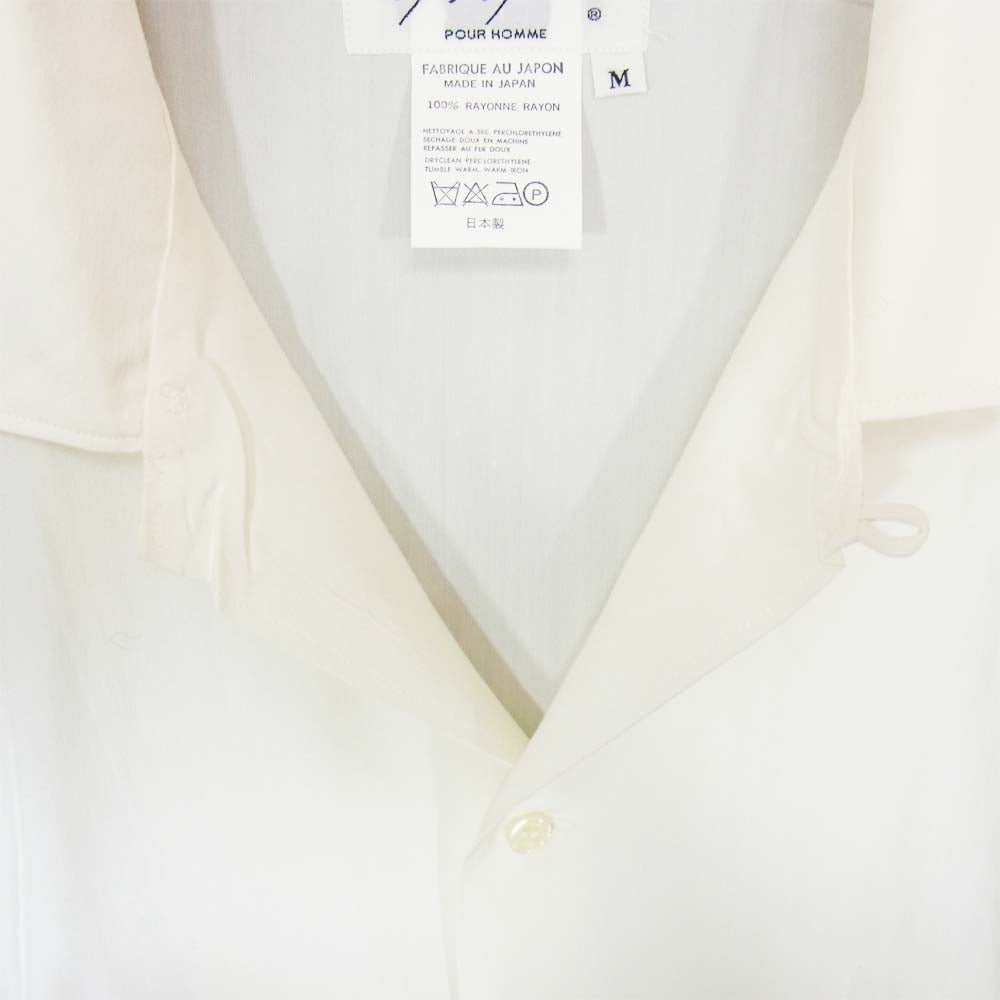 Yohji Yamamoto ヨウジヤマモト 丸ロゴ 初期タグ 80s シャツ オフホワイト系 M【中古】
