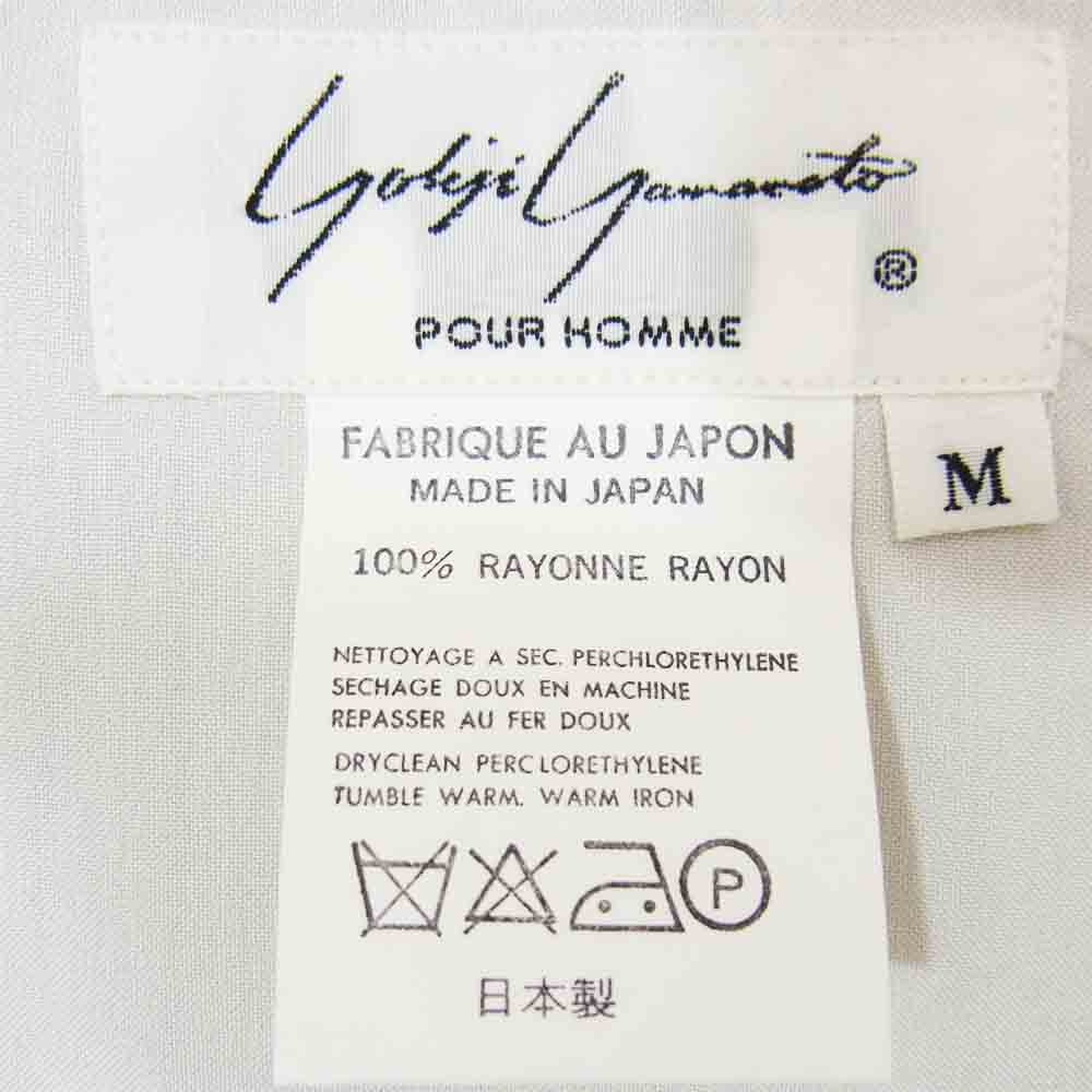 Yohji Yamamoto ヨウジヤマモト 丸ロゴ 初期タグ 80s シャツ オフホワイト系 M【中古】