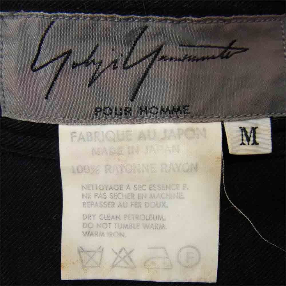 Yohji Yamamoto ヨウジヤマモト 丸ロゴ 初期タグ 80s ブラック シャツ ブラック系 M【中古】