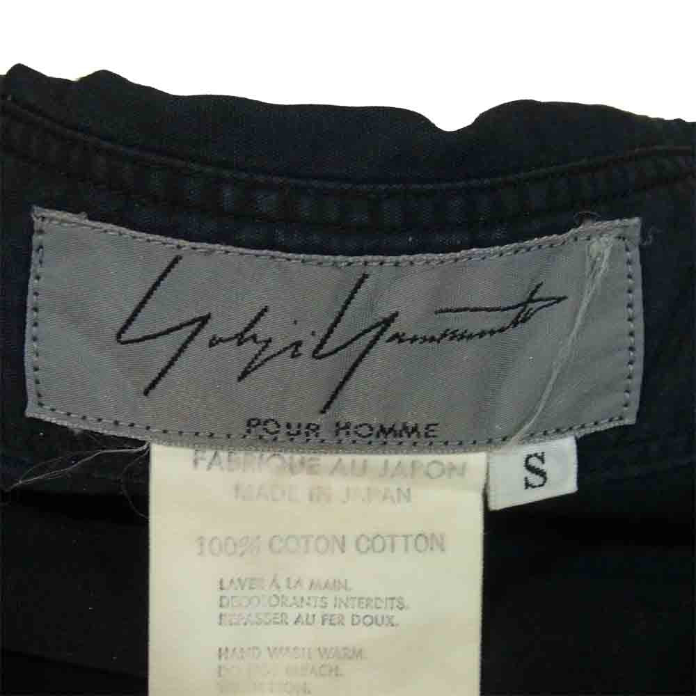 Yohji Yamamoto ヨウジヤマモト レギュラー ブラック シャツ ブラック系 S【中古】