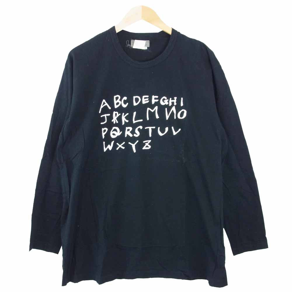 Yohji Yamamoto ヨウジヤマモト 丸ロゴ 初期タグ 80s 長袖 Tシャツ ブラック系 M【中古】