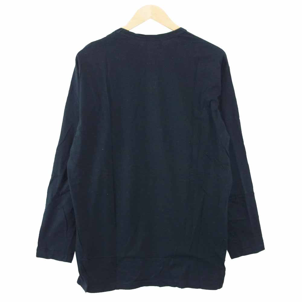 Yohji Yamamoto ヨウジヤマモト 丸ロゴ 初期タグ 80s 長袖 Tシャツ ブラック系 M【中古】