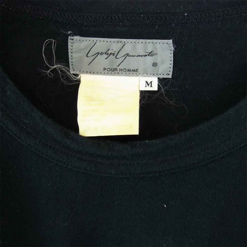 Yohji Yamamoto ヨウジヤマモト 丸ロゴ 初期タグ 80s 長袖 Tシャツ ブラック系 M【中古】