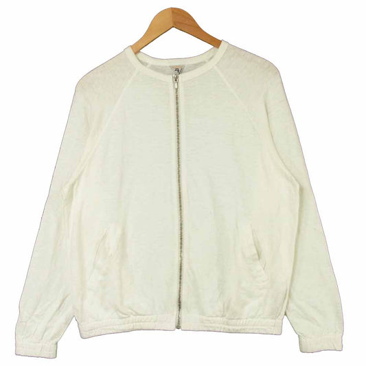 FilMelange フィルメランジェ 5HCD-MASON-LCT MASON メイソン ノーカラージップ カーディガン オフホワイト系 4【中古】