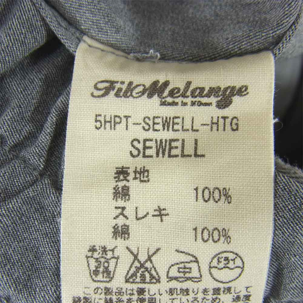 FilMelange フィルメランジェ 5HPT-SEWELL-HTG SEWELL イージーパンツ グレー系 4【中古】