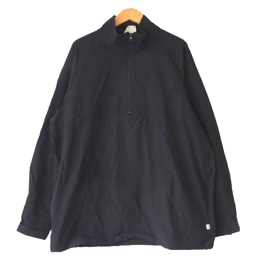 フレッシュサービス FSW-17-PO Waterproof Stretch Nylon Pullover ハーフジップ アノラック パーカー ブラック系 S【中古】