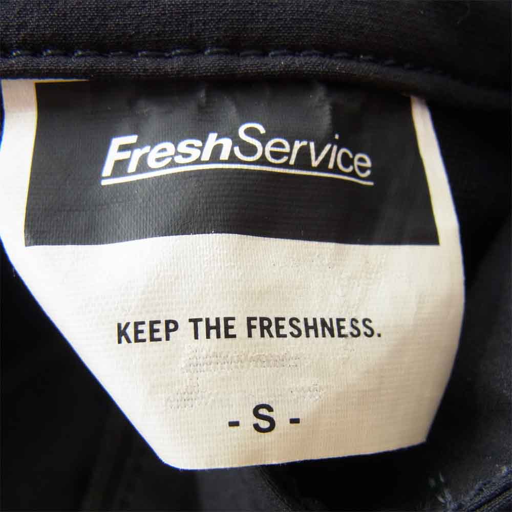 フレッシュサービス FSW-17-PO Waterproof Stretch Nylon Pullover ハーフジップ アノラック パーカー ブラック系 S【中古】