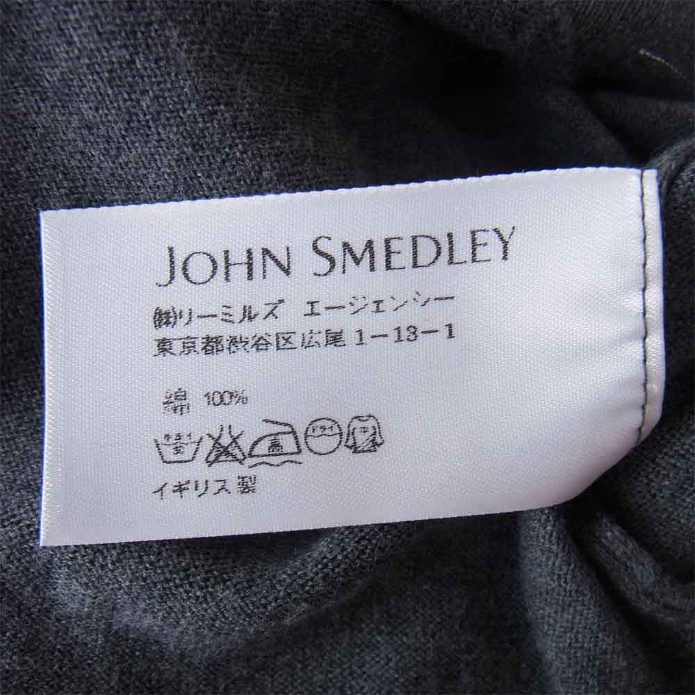 JOHN SMEDLEY ジョンスメドレー コットン クルーネック ニット カットソー グレー系 M【中古】