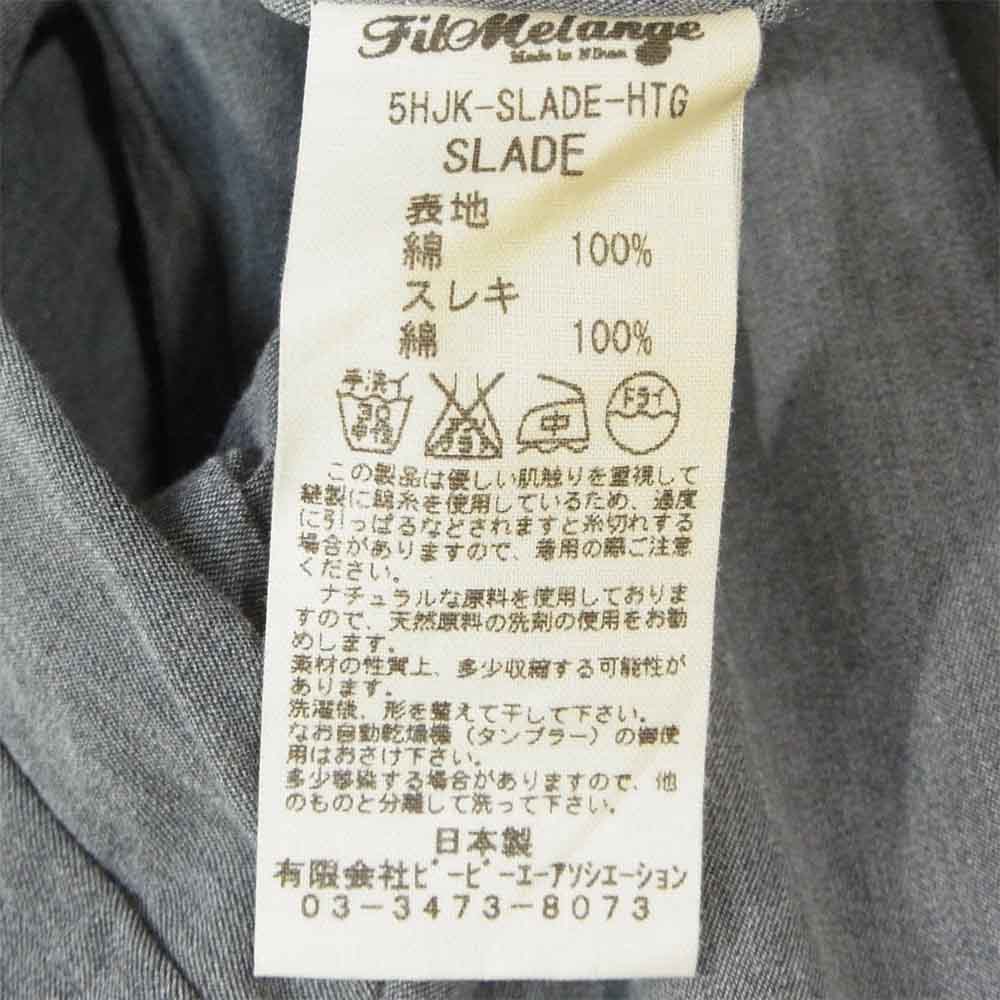 FilMelange フィルメランジェ 5HJK-SLADE-HTG SLADE コーチ ジャケット グレー系 表記なし【中古】